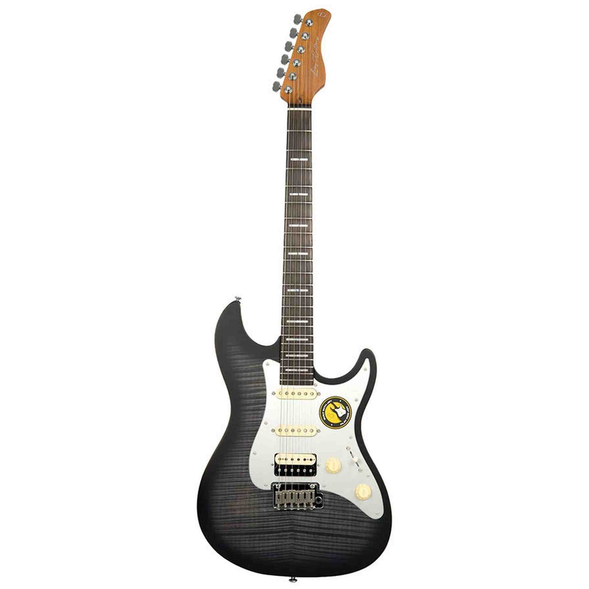 Sire S7N FM/TBK New Gen Larry Carlton elektrische gitaar – S-Style, flamed alder body, Transparent Black Satin, HSS-configuratie, stainless steel frets