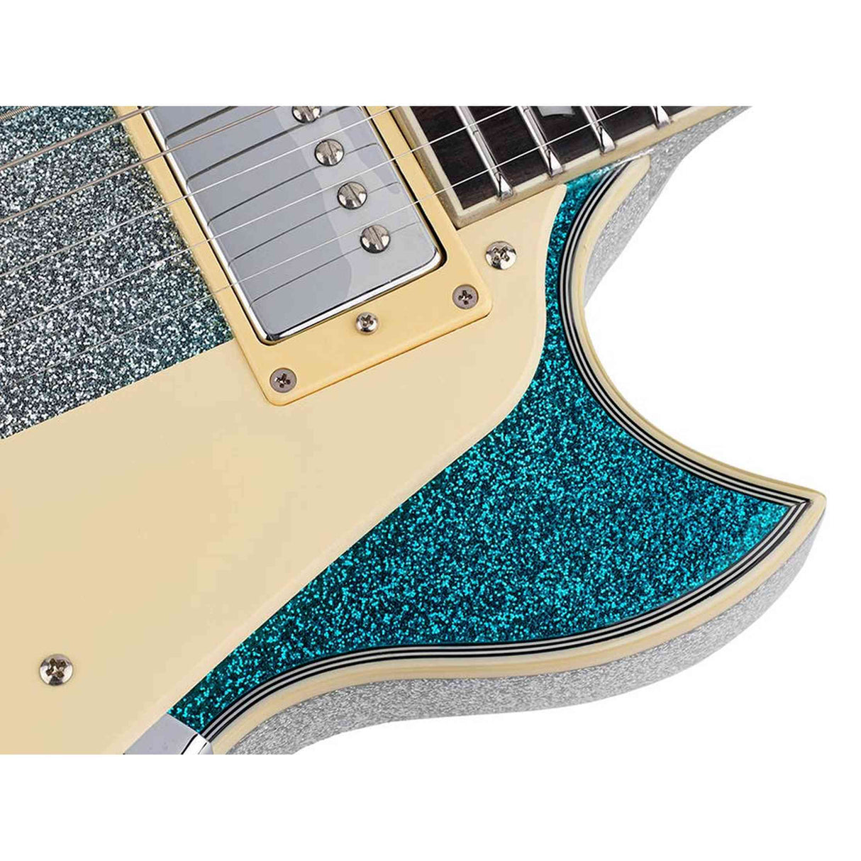 Sire L7N/SBS elektrische gitaar – L-Style, mahonie met maple top, Skyburst Sparkle, HH-configuratie, stainless frets, locking tuners