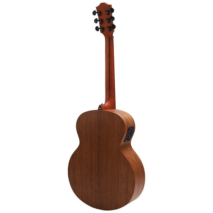 Bromo BAT8ME/BK Tahoma Series Mini Jumbo walnoot akoestische western gitaar