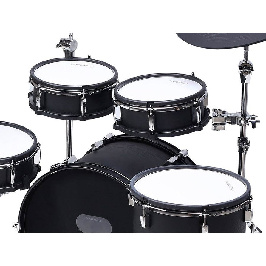 Medeli MZ729 Elektrisch Drumstel Fullsize Mesh Ketels met 20" Kick en Blackwood