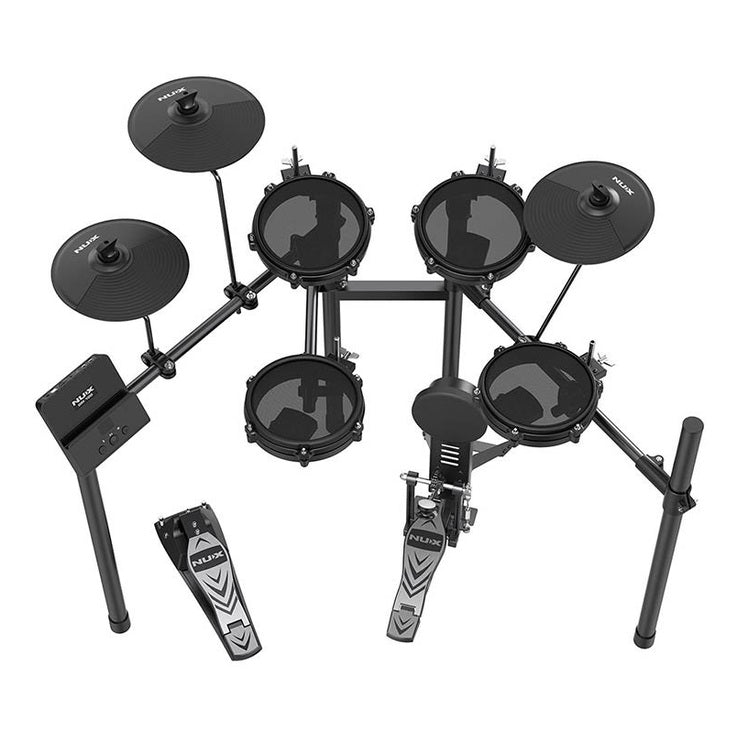 NUX DM-110 Elektronisch Drumstel met Mesh Vellen en Mobiele app