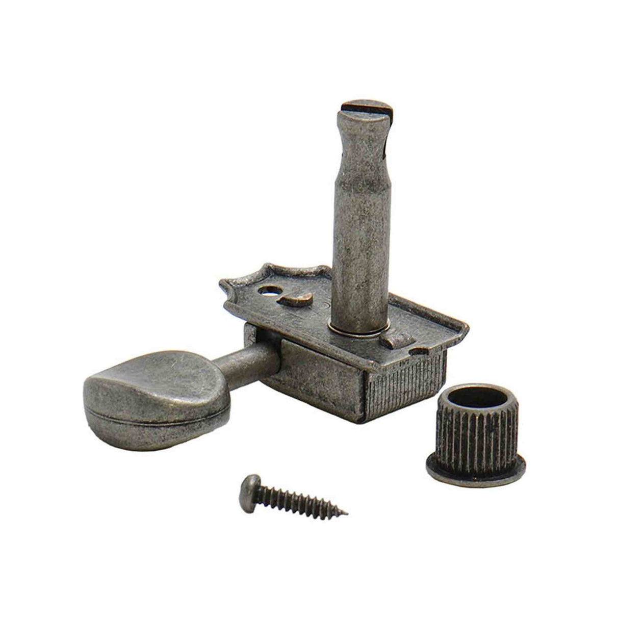 Kluson M6NLA Stemmechanieken voor gitaar "No Line", 6x links met ovale knoppen, antique