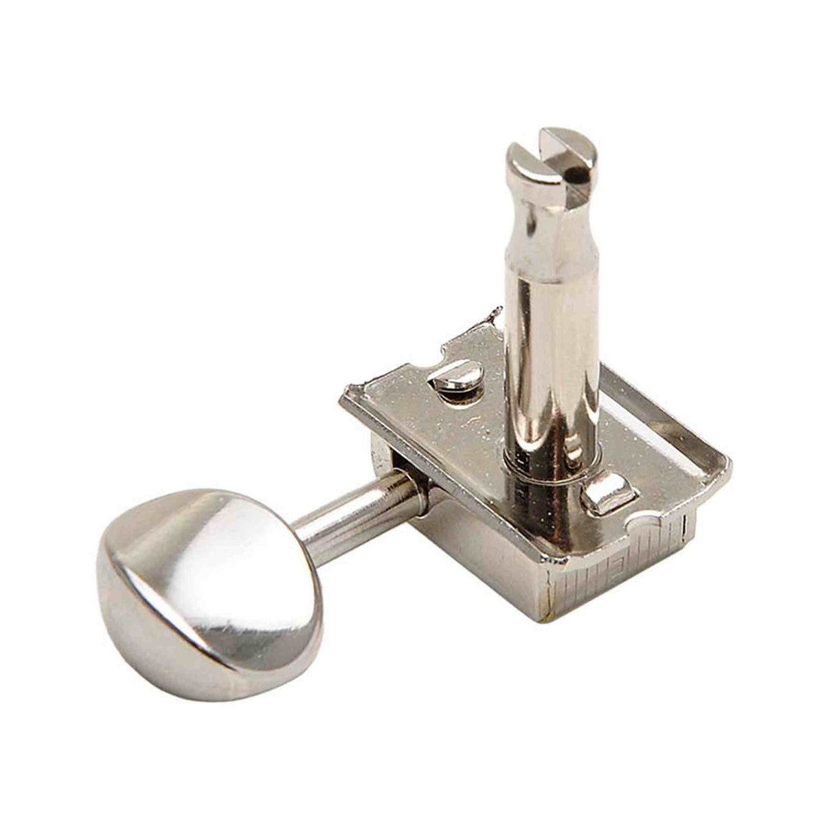 Kluson M6V0C Stemmechanieken voor gitaar "Single Line", 6x links met ovale knoppen, nikkel