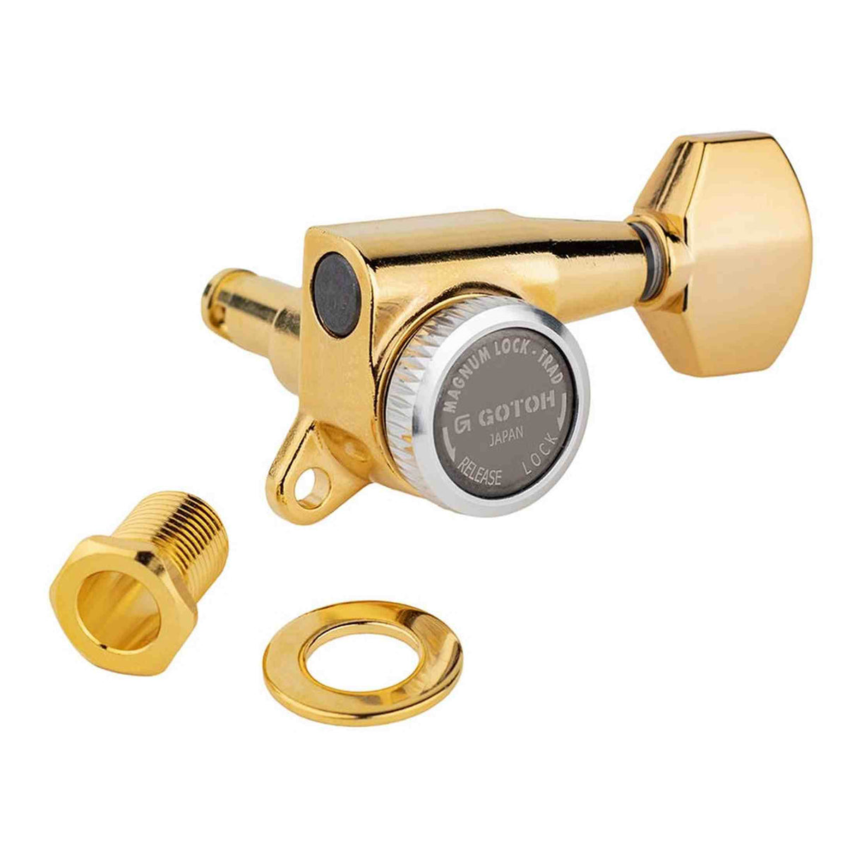 Gotoh GTH14113 SG381 stemmechanieken (posts 3xS 2xL 1xXL) met Magnum Lock Trad and 07 knoppen, 6L, goud