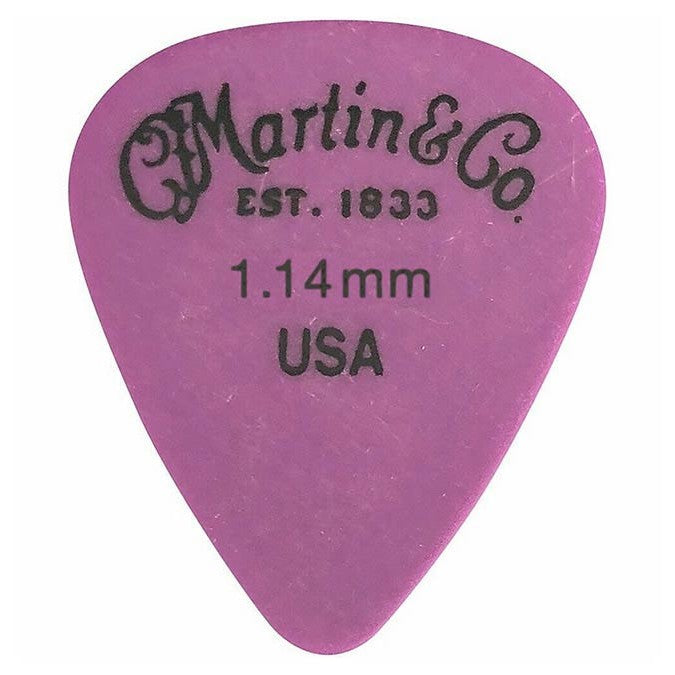 Martin & Co 18A0157 Delrin gitaar plectrums 1.14mm paars 12 pack