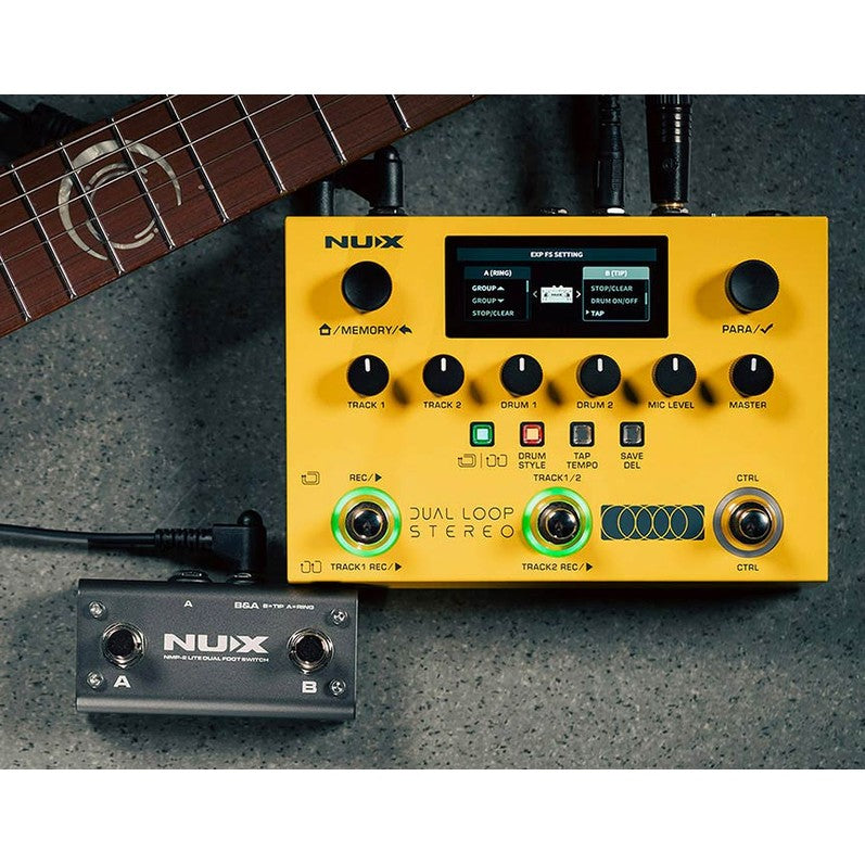 NUX NMA-3DLS Dual Loop Stereo Looper Voetschakelaar