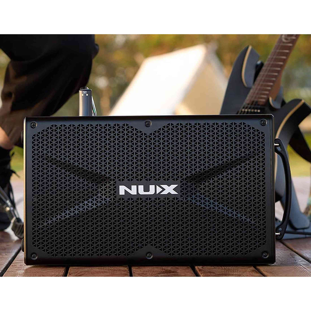 NUX NBA-200FR Actieve Monitor – 200W FRFR met Accu, 2 kanalen, BT & EQ