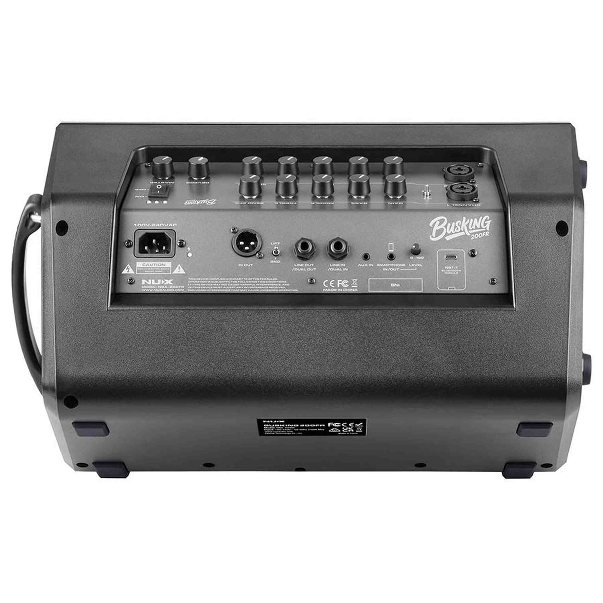 NUX NBA-200FR Accu Speaker met Trolleytas