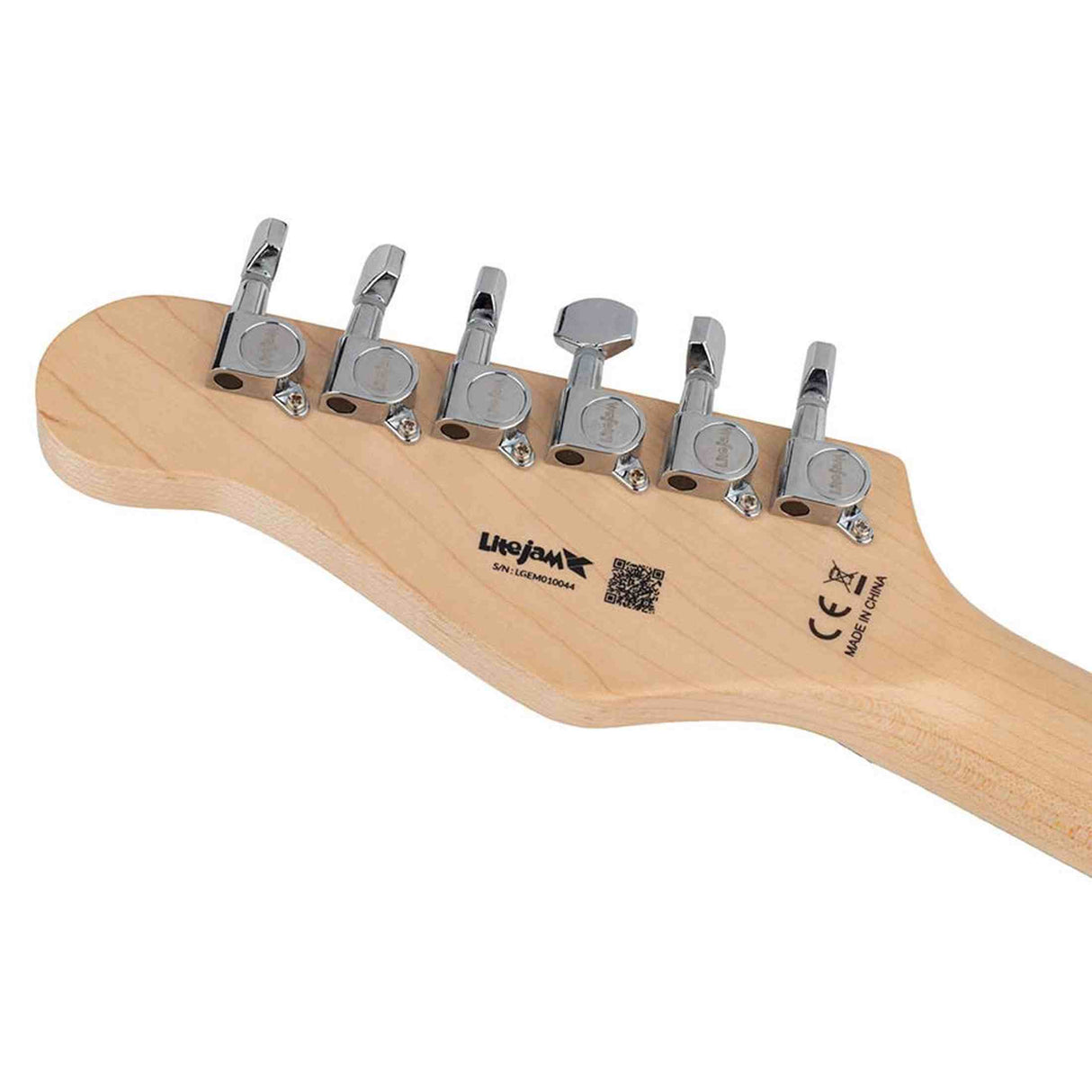 Litejam RGB24/BK Smart Learning Elektrische Gitaar Set Black 24 frets HSH RGB LED