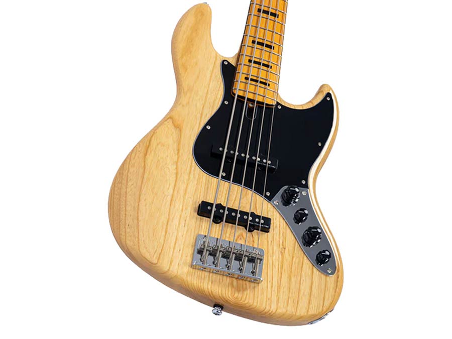 Sire V7VN S5/NT Marcus Miller 5-snarige Actieve Vintage Basgitaar Natural met Swamp Ash Body en Heritage-3 Preamp