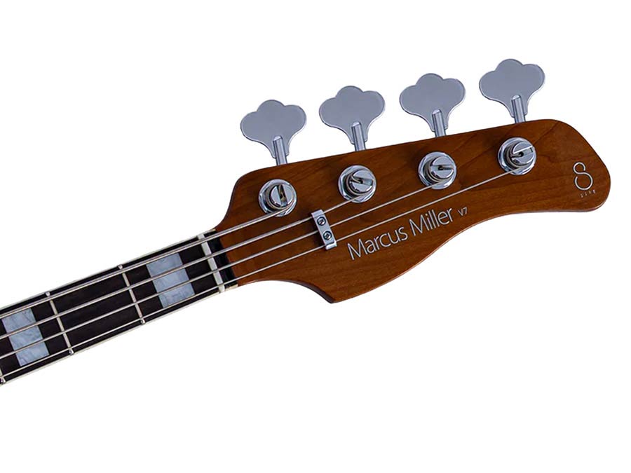Sire V7N A4/AWH Marcus Miller 4-snarige Actieve Basgitaar Antique White met Elzen Body en Heritage-3 Preamp