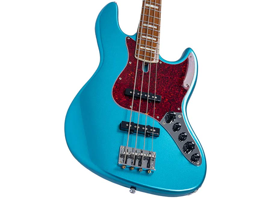 Sire V7N A4/TP Marcus Miller 4-snarige Actieve Basgitaar Tide Pool met Elzen Body en Heritage-3 Preamp