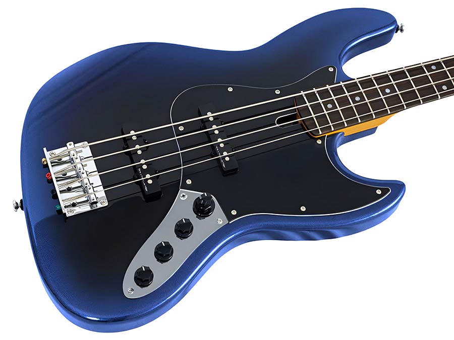 Sire V3N 4/MBB Marcus Miller 4-snarige Actieve Jazz Bas Midnight Blueburst met 2-Bands Preamp