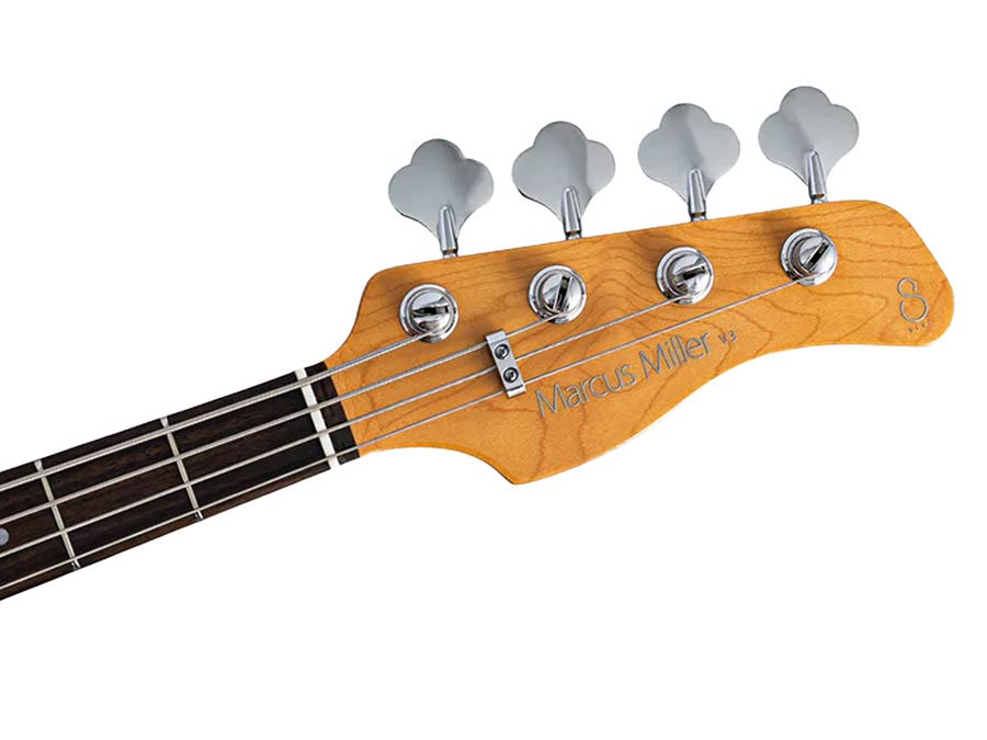 Sire V3N 4/MBB Marcus Miller 4-snarige Actieve Jazz Bas Midnight Blueburst met 2-Bands Preamp