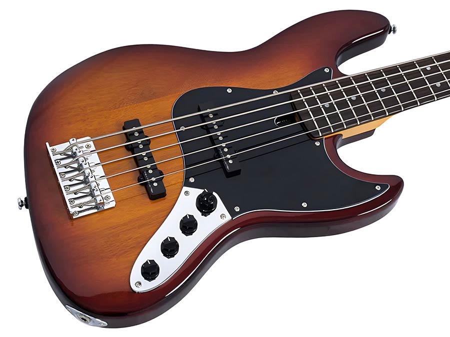 Sire V3N 5/TS Marcus Miller 5-snarige Actieve Jazz Bas Tobacco Sunburst met 2-Bands Preamp