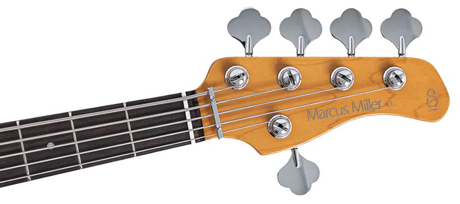 Sire V3N 5/MBB Marcus Miller 5-snarige Actieve Jazz Bas Midnight Blueburst met 2-Bands Preamp