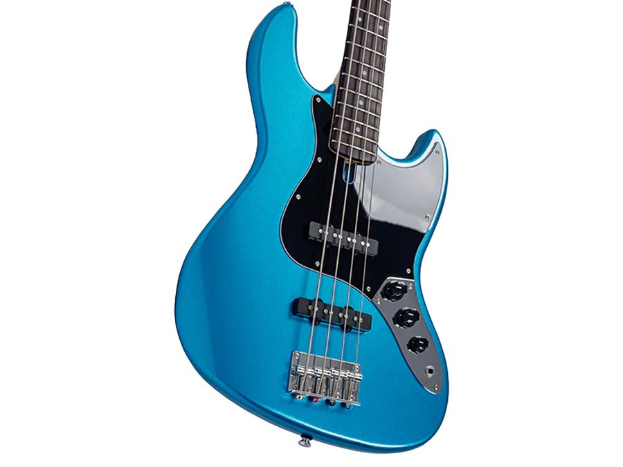 Sire V1 4/TP Marcus Miller 4-snarige Passieve Jazz Bas Tide Pool met Palissander Toets
