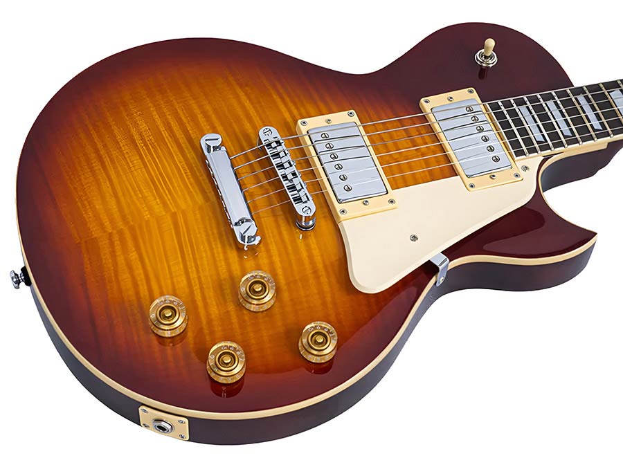 Sire L5/TS Larry Carlton L-Style Elektrische Gitaar Tobacco Sunburst met Flame Maple Top en Coil Split