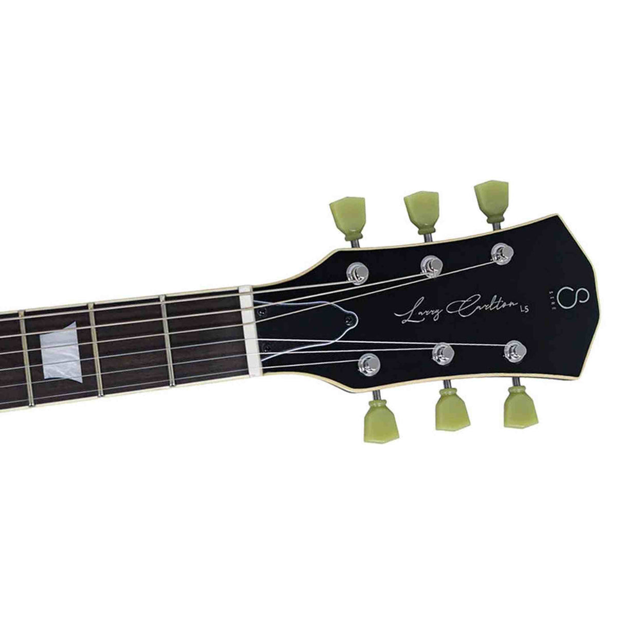 Sire L5/CAR Larry Carlton L-Style Elektrische Gitaar Candy Apple Red met Mahonie Body en Coil Split