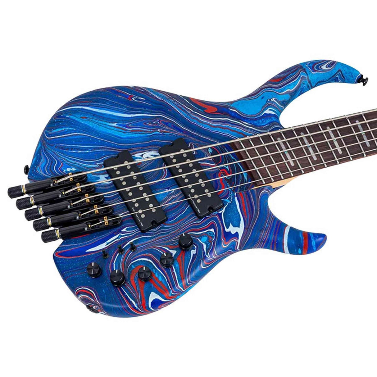 Sire M6H 5/BLSW Marcus Miller M6 Headless 5-String Active Basgitaar Blue Swirl