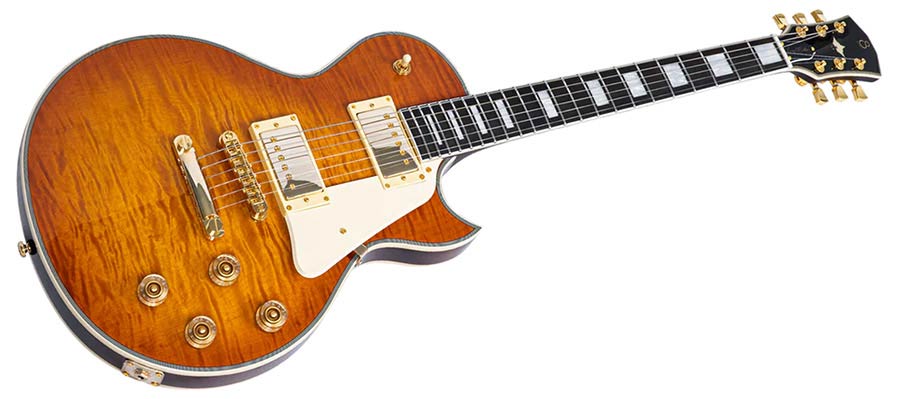 Sire L7DX/AB Larry Carlton L-Style Elektrische Gitaar Amber Burst met Ebbenhouten Toets en Gotoh Tune-O-Matic