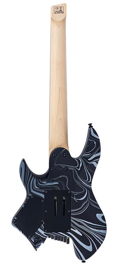 Sire X6H7/BKSW Larry Carlton 7-snarige Headless Elektrische Gitaar Black Swirl met Tremolobrug en Gigbag
