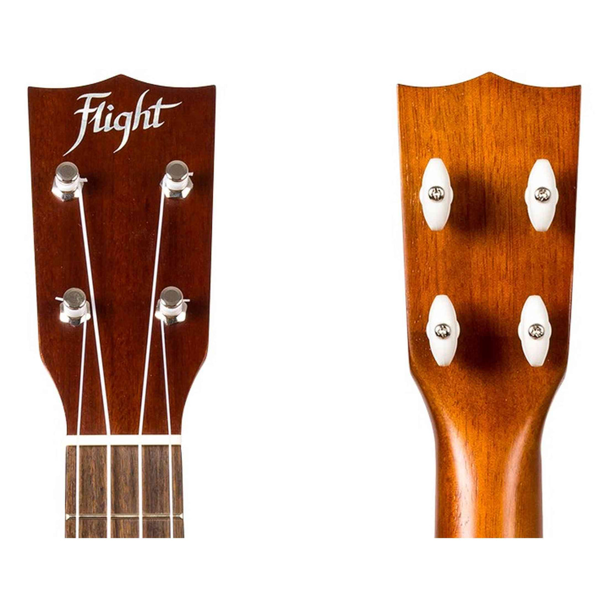 Flight MUC-2 Solid Mahogany Concert Ukulele met Solid Mahogany Body, Gotoh Friction Tuners en Aquila Super Nylgut Snaren