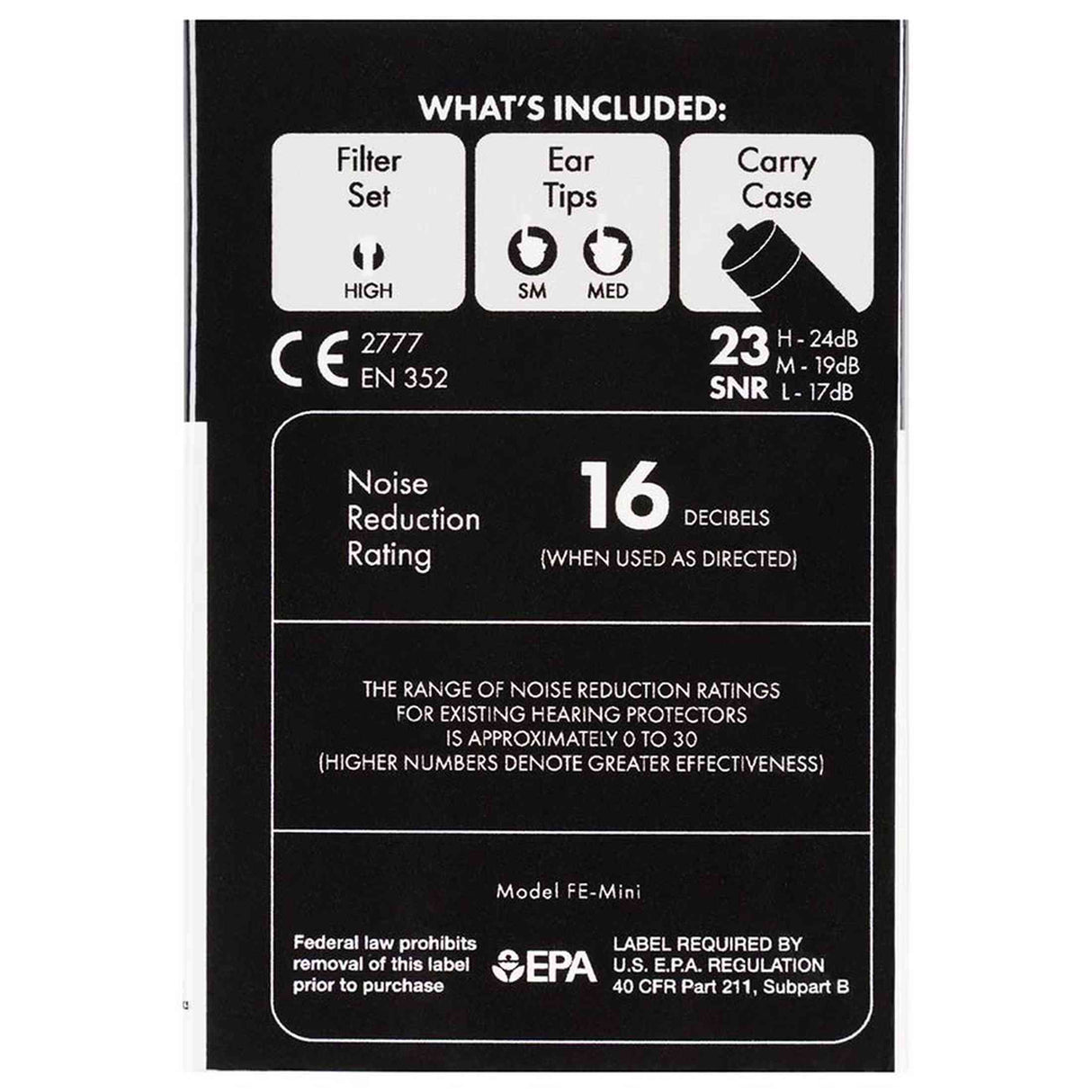 Fender 0990545002 Oordoppen Professional Hi-Fi 20dB Filter Inclusief Case