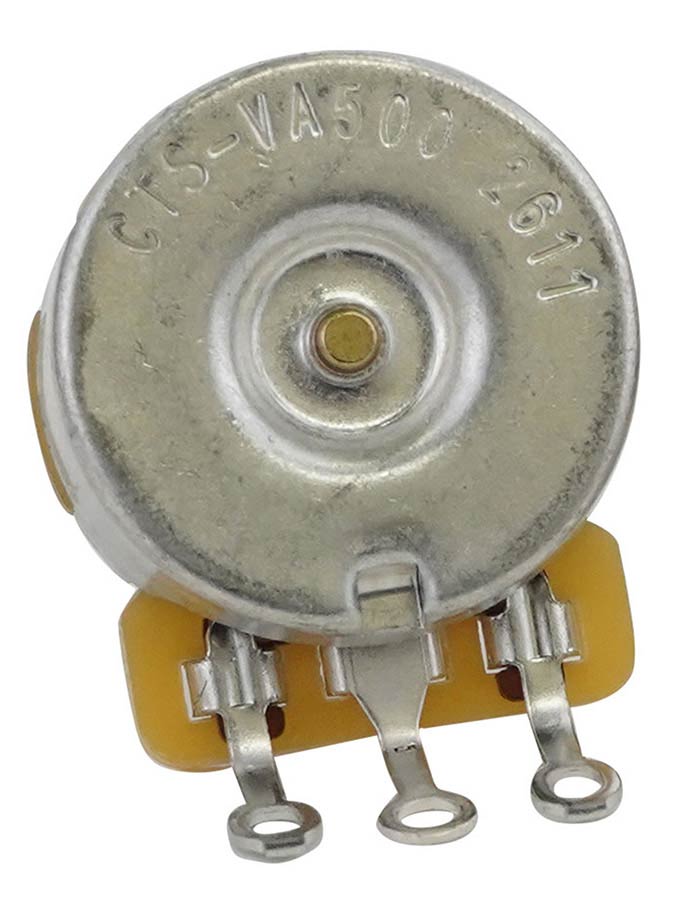 CTS USA CTS-VA500 500K Audio Potmeter Vintage Type met Inch As voor Humbucker Pickups