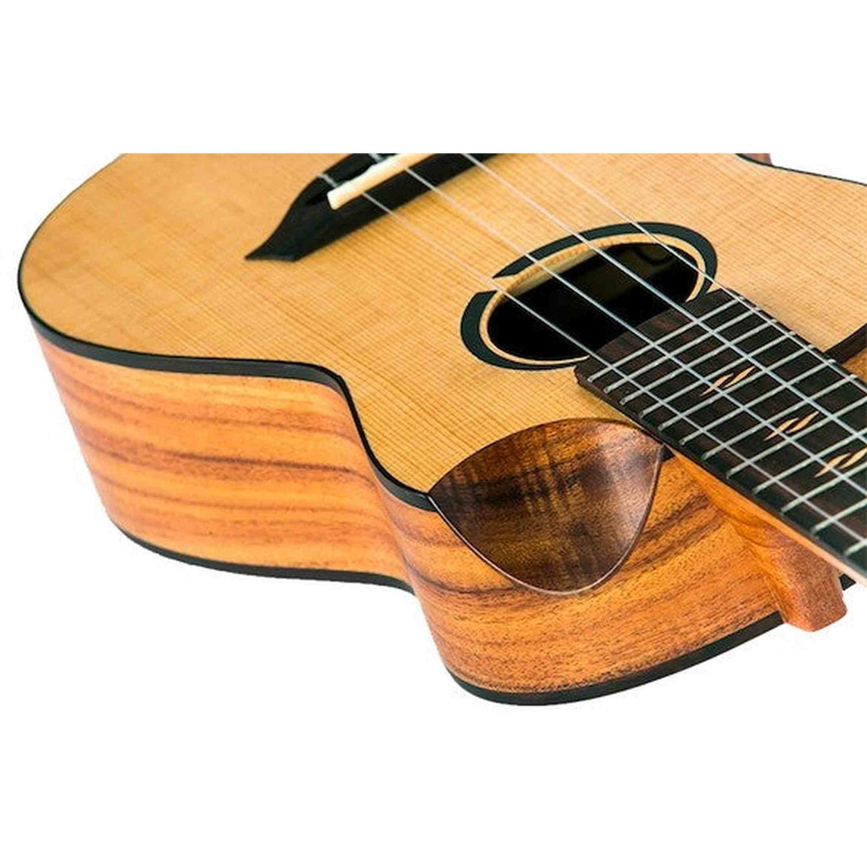 Flight Victoria Tenor EQ-A Ukulele met Solid Sitka Spruce Top, Acacia Body, Cutaway en Pickup