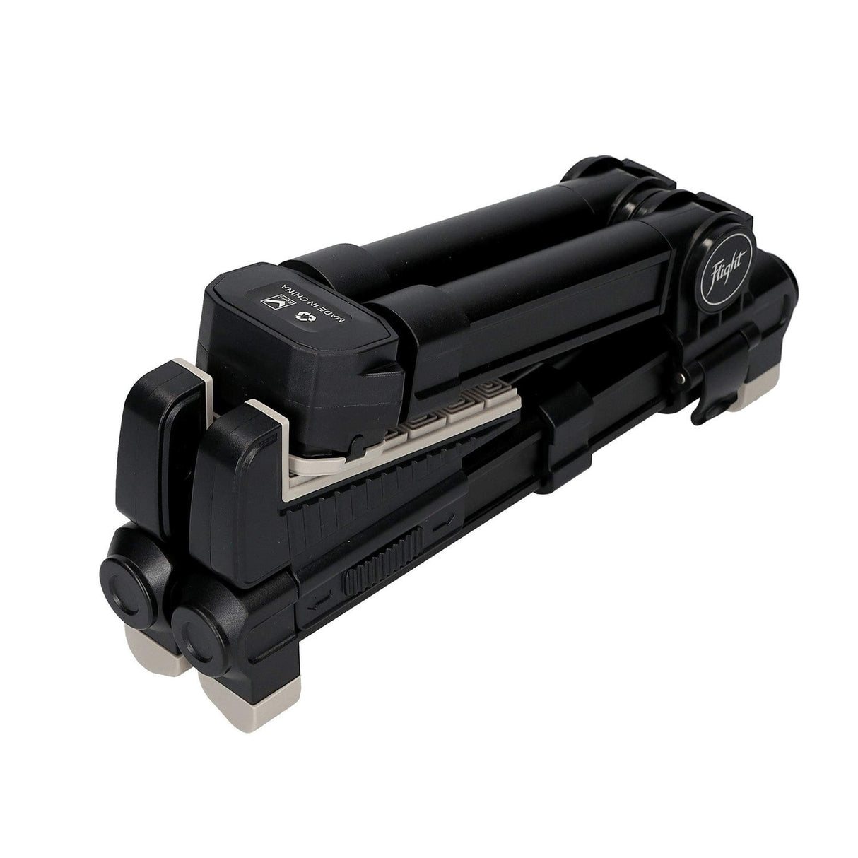 Flight FLUST01-BK Aluminium-Ukulelenständer, faltbar mit Gummischutz