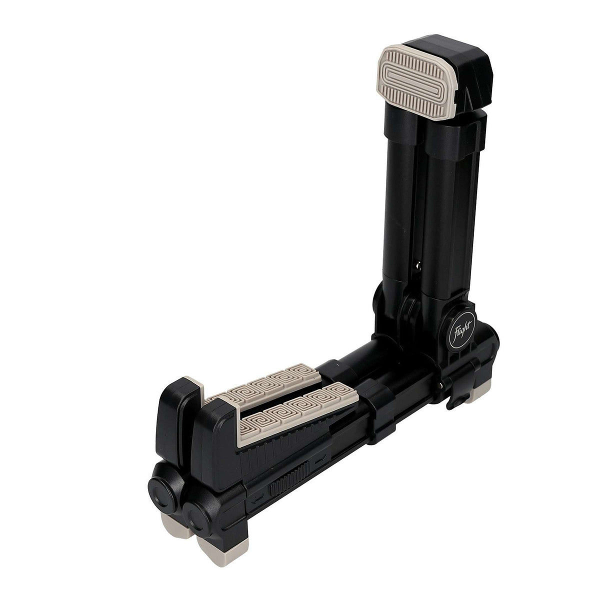 Flight FLUST01-BK Aluminium-Ukulelenständer, faltbar mit Gummischutz