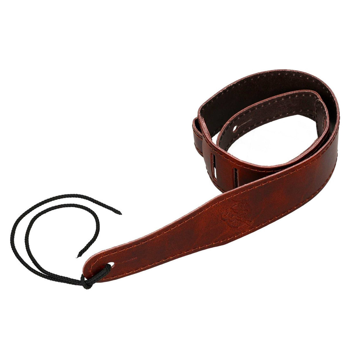 Flight S54 Brown Leather Ukulele Strap EU Handmade with Headstock Tie
