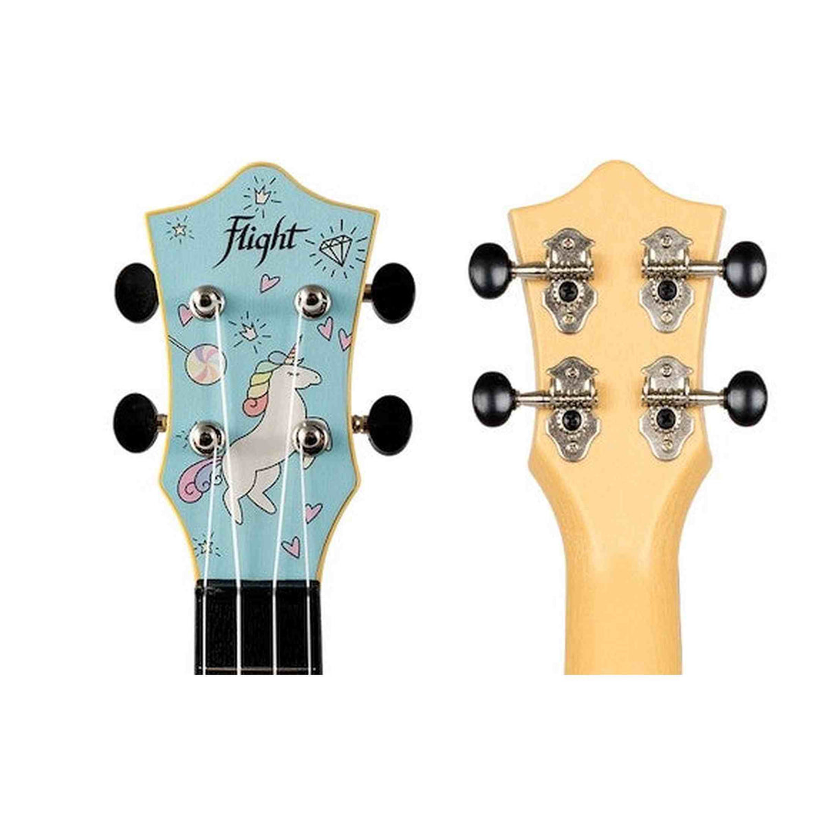 Flight TUS-40 UNICORN Soprano Ukulele met Linden Top, ABS Body en Unicorn Print