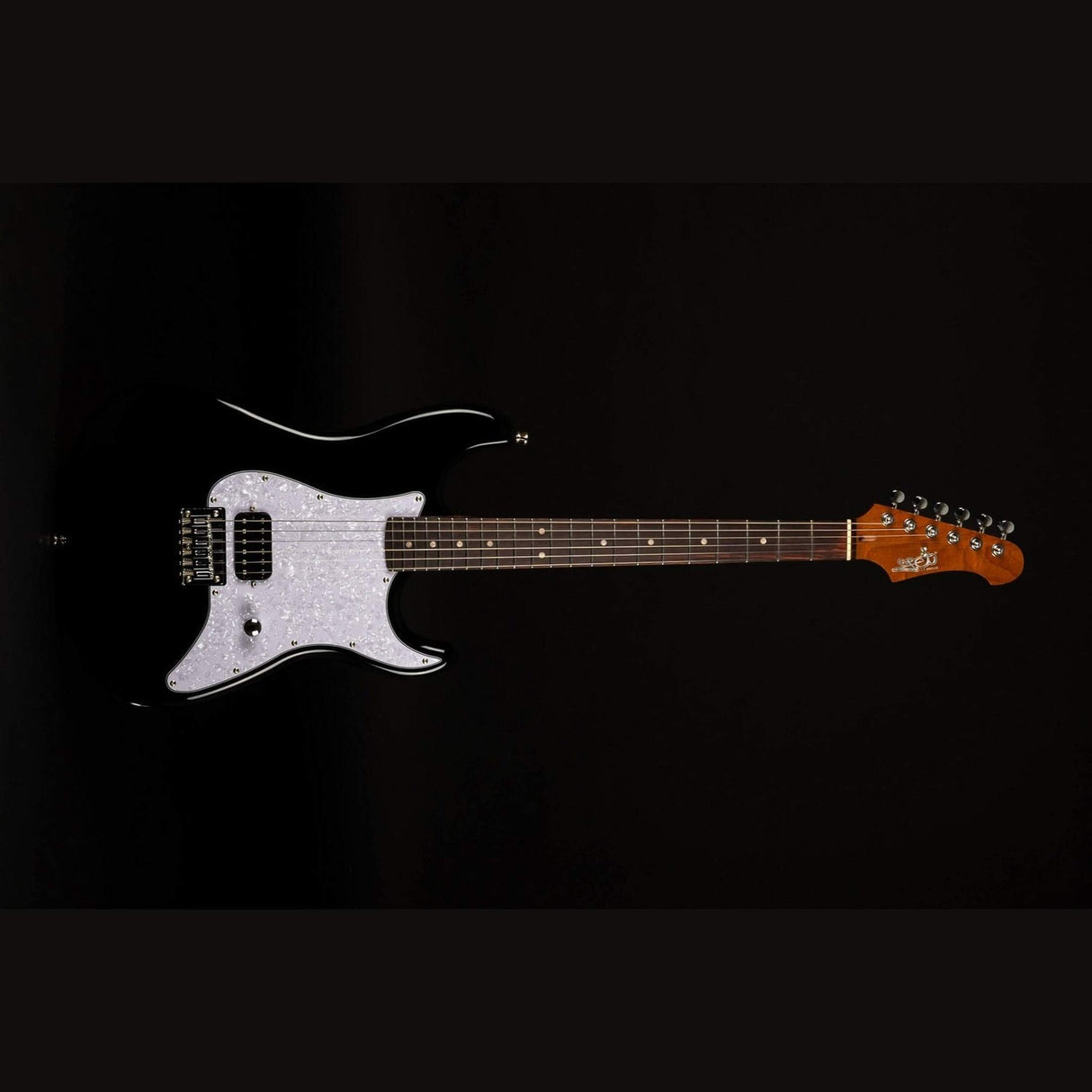 JET JS-400 HT BK S-style Elektrische Gitaar Humbucker Hardtail Rosewood Toets Zwart
