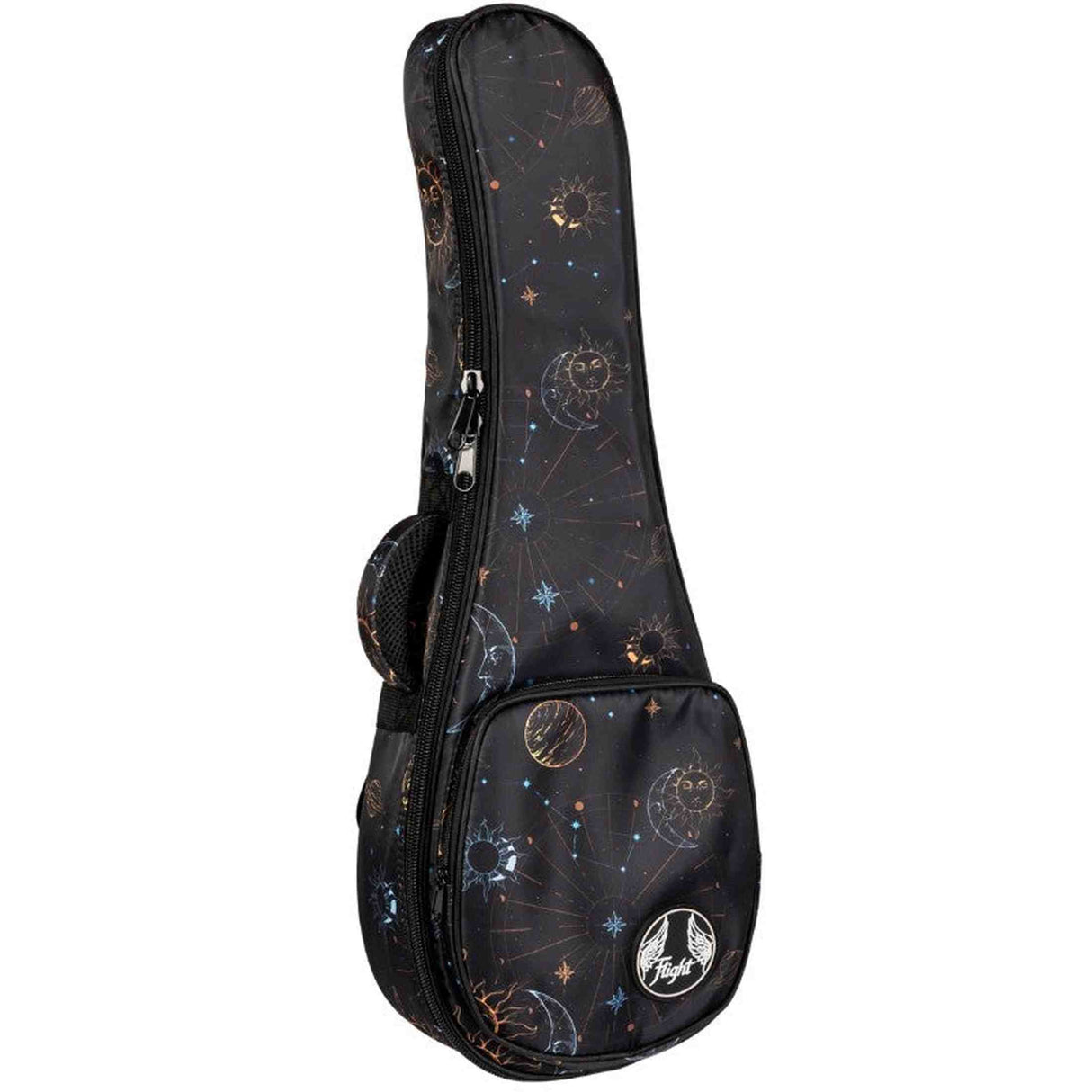 Flight FUB-C-GALAXY Gevoerde Gigbag voor Concert Ukulele met Galaxy Design en Accessoirevak