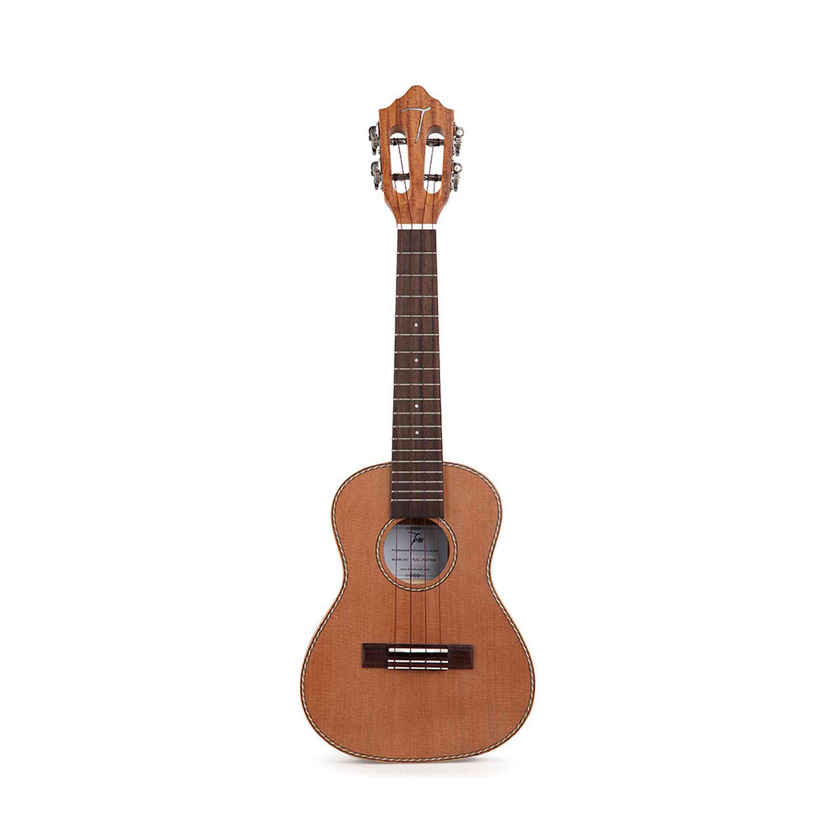 TOM 790 Thinline Tenor Ukelele met Massief Red Cedar Bovenblad en Luxe Hoes
