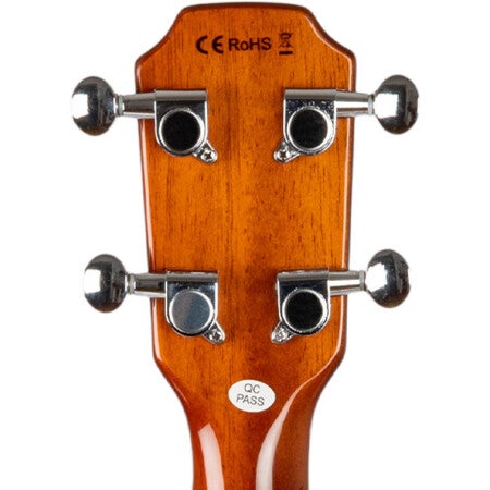 Flight Vanguard Transparent Purple – Elektrische Solidbody Tenor Ukulele met 2 Humbuckers