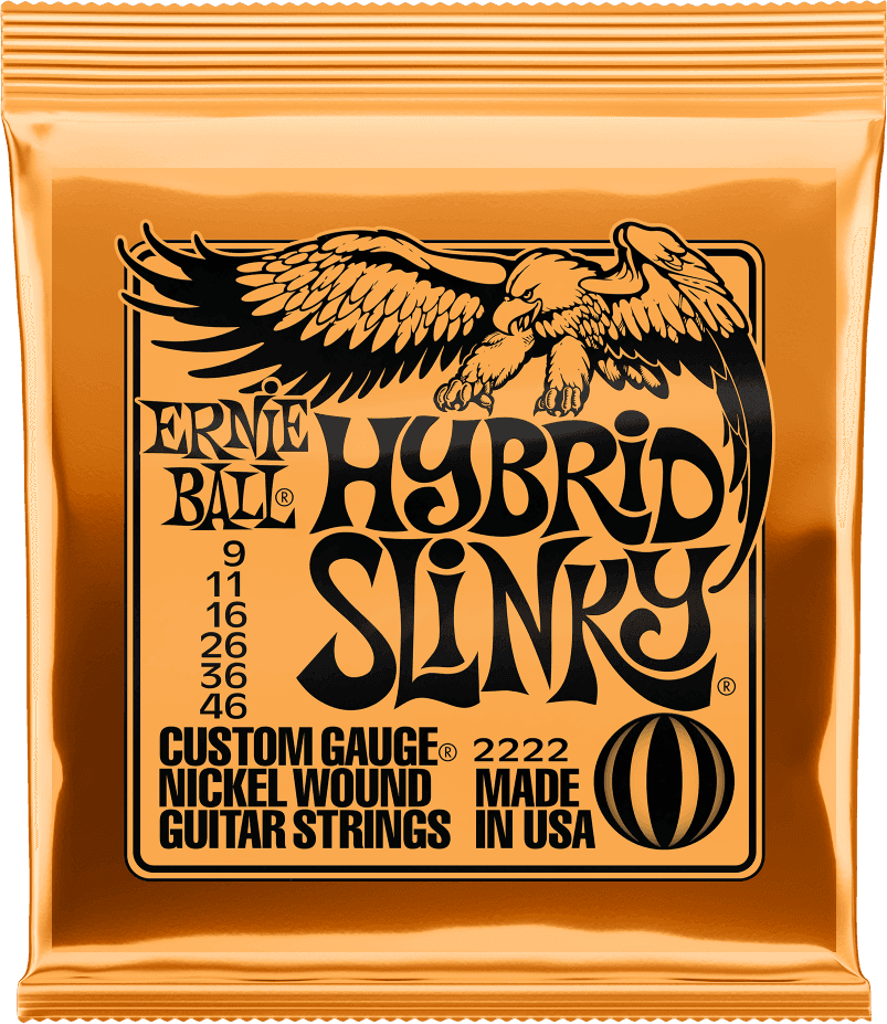 Ernie Ball 2222 Hybrid Slinky elektrische gitaarsnaren 009-046