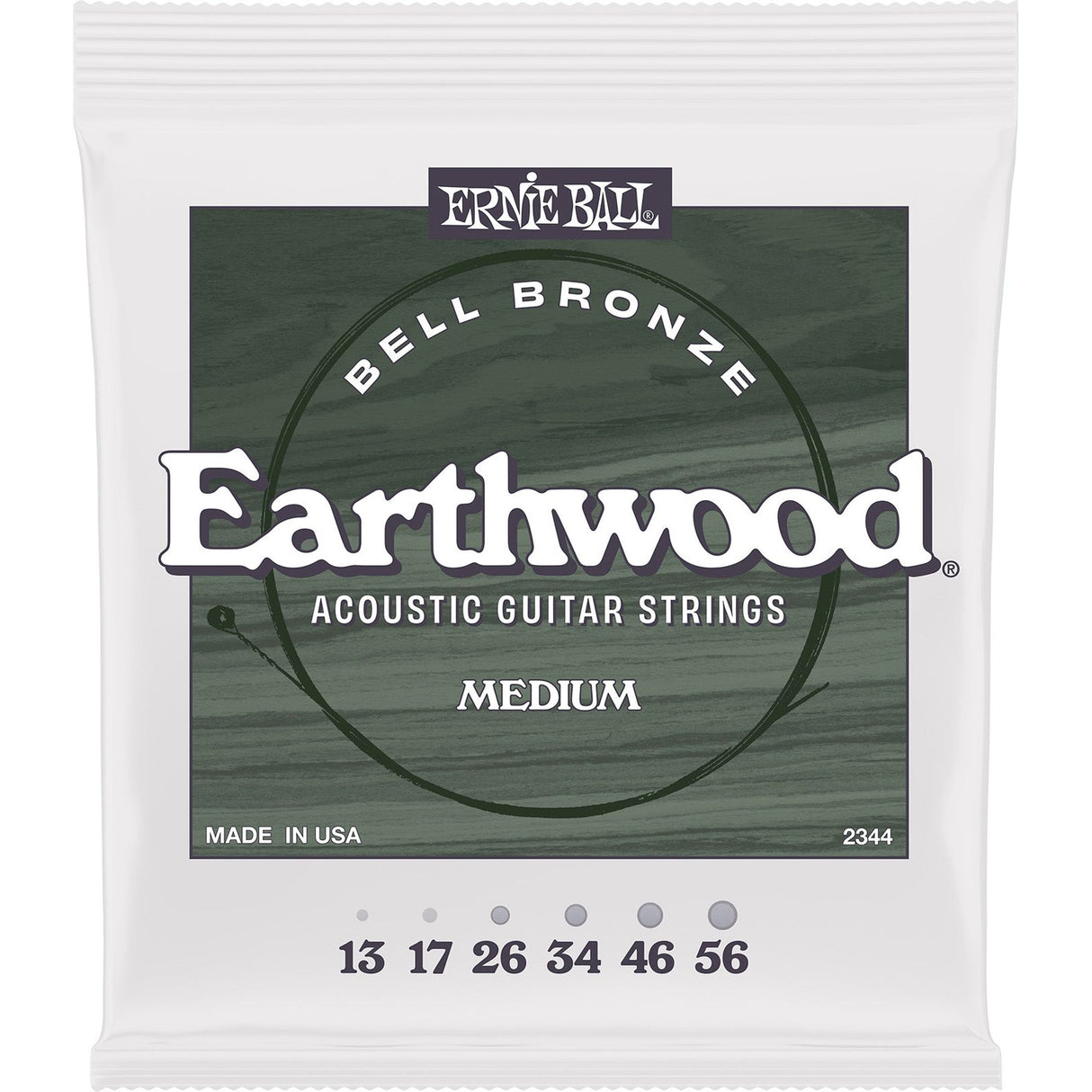 Ernie Ball 2344 Earthwood Bell Bronze Akoestische Gitaarsnaren Medium 13–56