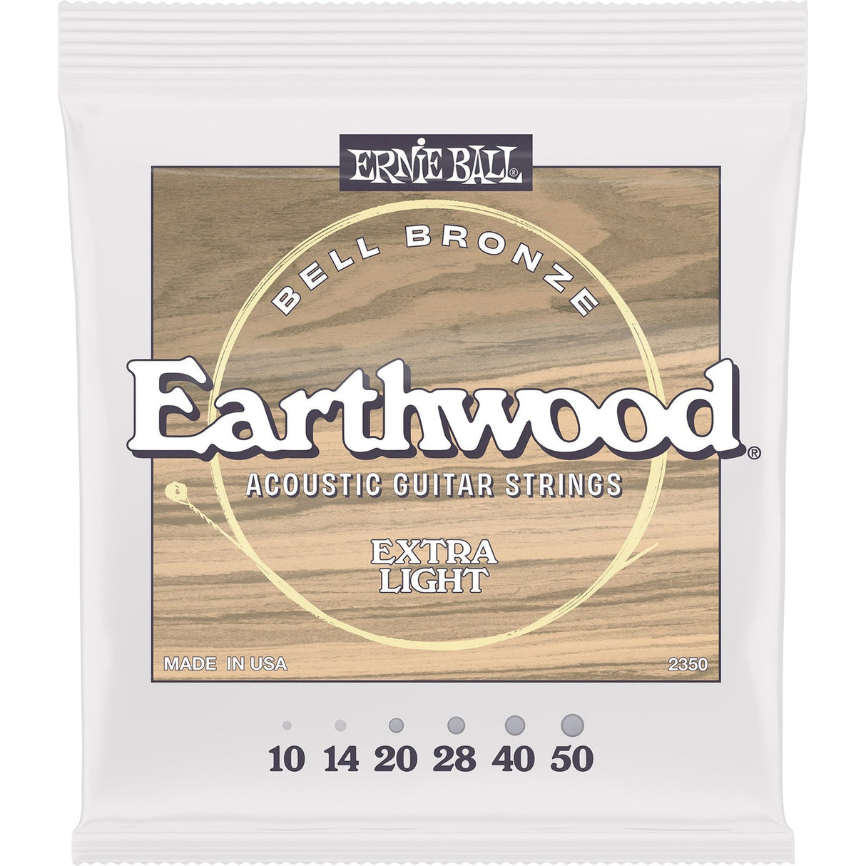 Ernie Ball 2350 Earthwood Bell Bronze Akoestische Gitaarsnaren Extra Light 10–50