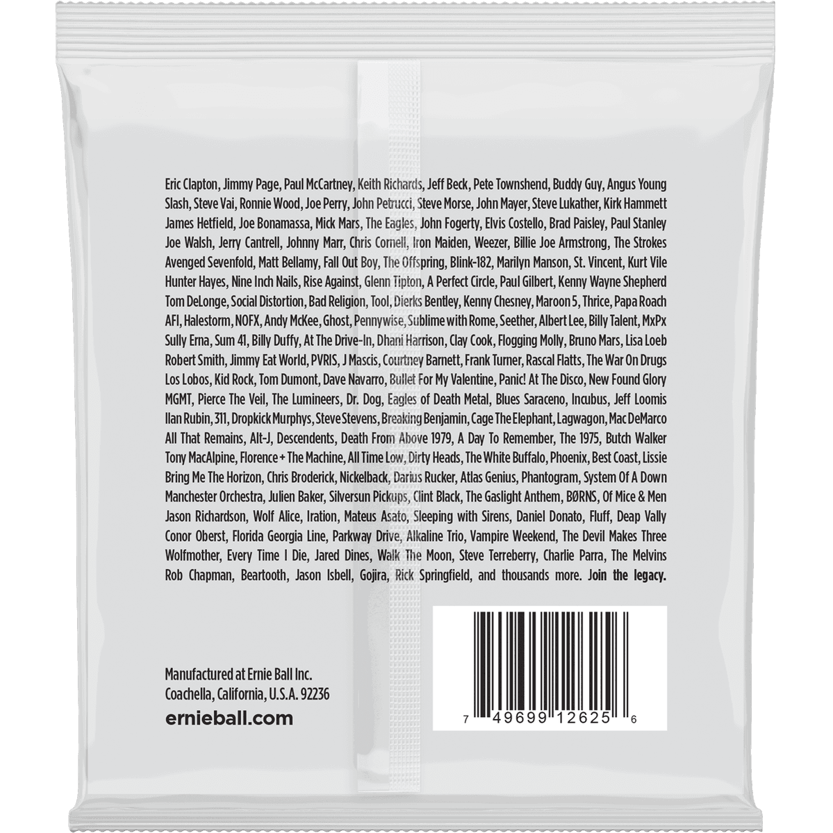 Ernie Ball 2625 elektrische gitaarsnaren 8-snarig 010-074