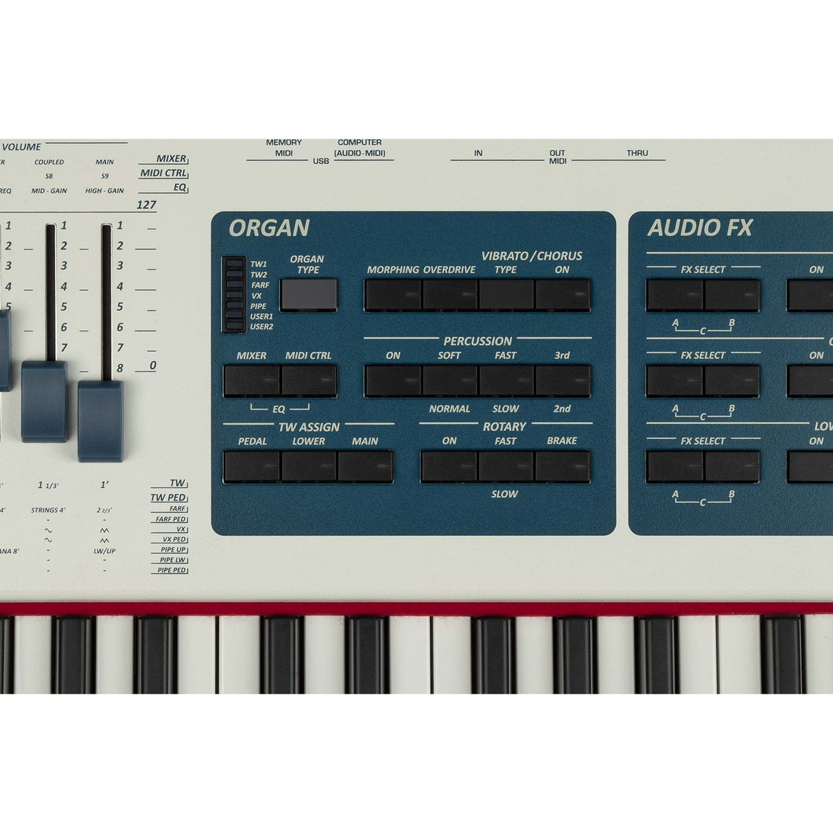 Dexibell VIVO S10L Stage Piano 76 toetsen, Advanced T2L, gemotoriseerde drawbars