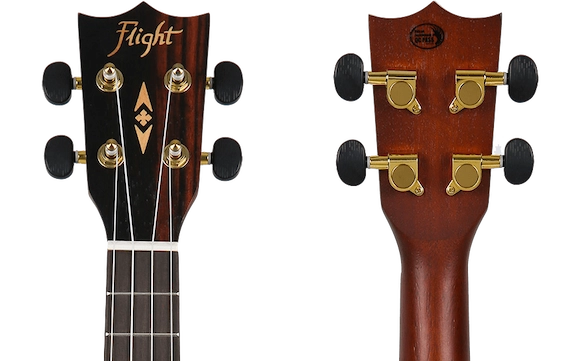 Flight DUC460 EQ Concert Ukulele – Elektro-akoestisch, Amara hout, met FU-T3 Pickup