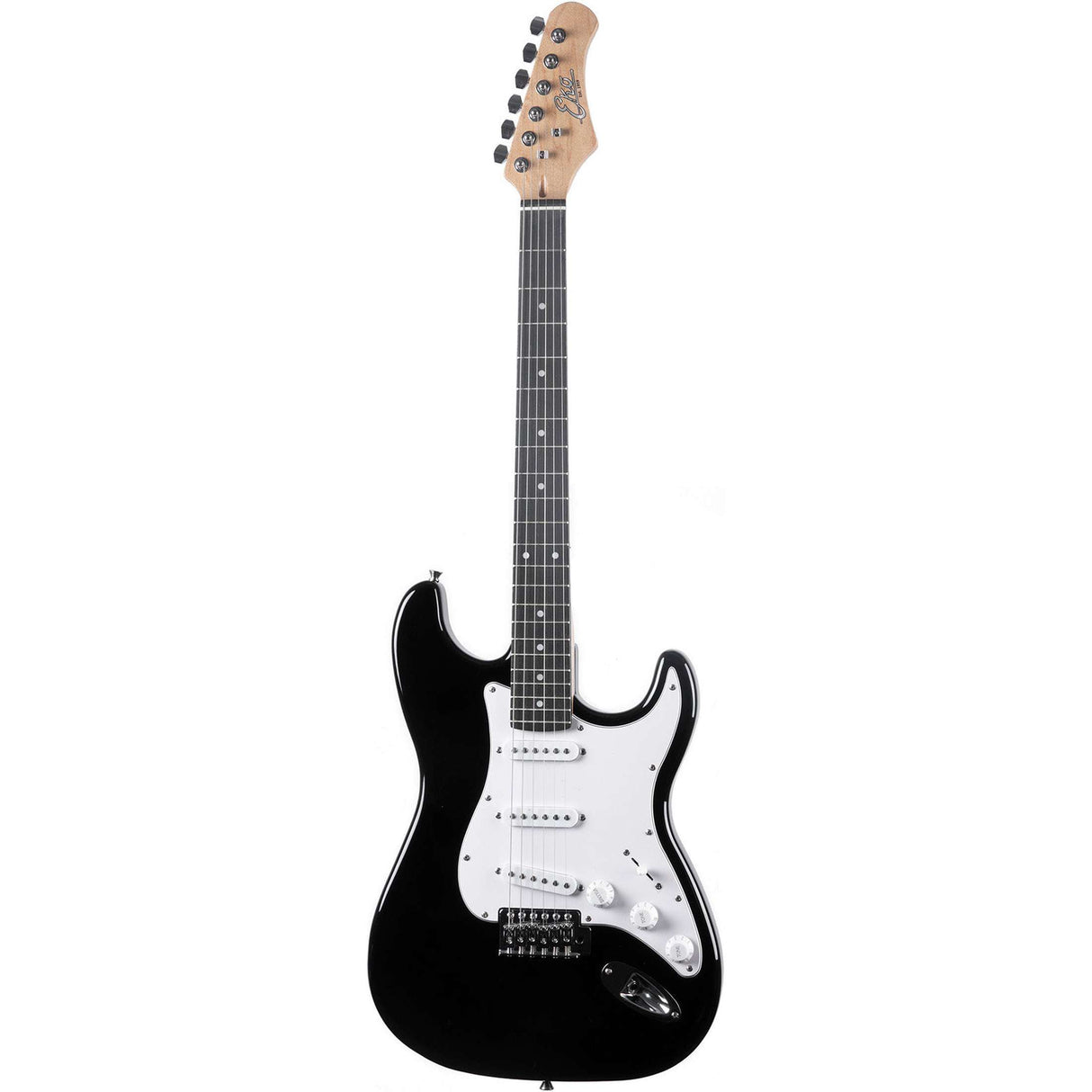 EKO ST100 Tribute ST-Style Zwart + NUX Mighty-8 MK2 Versterker