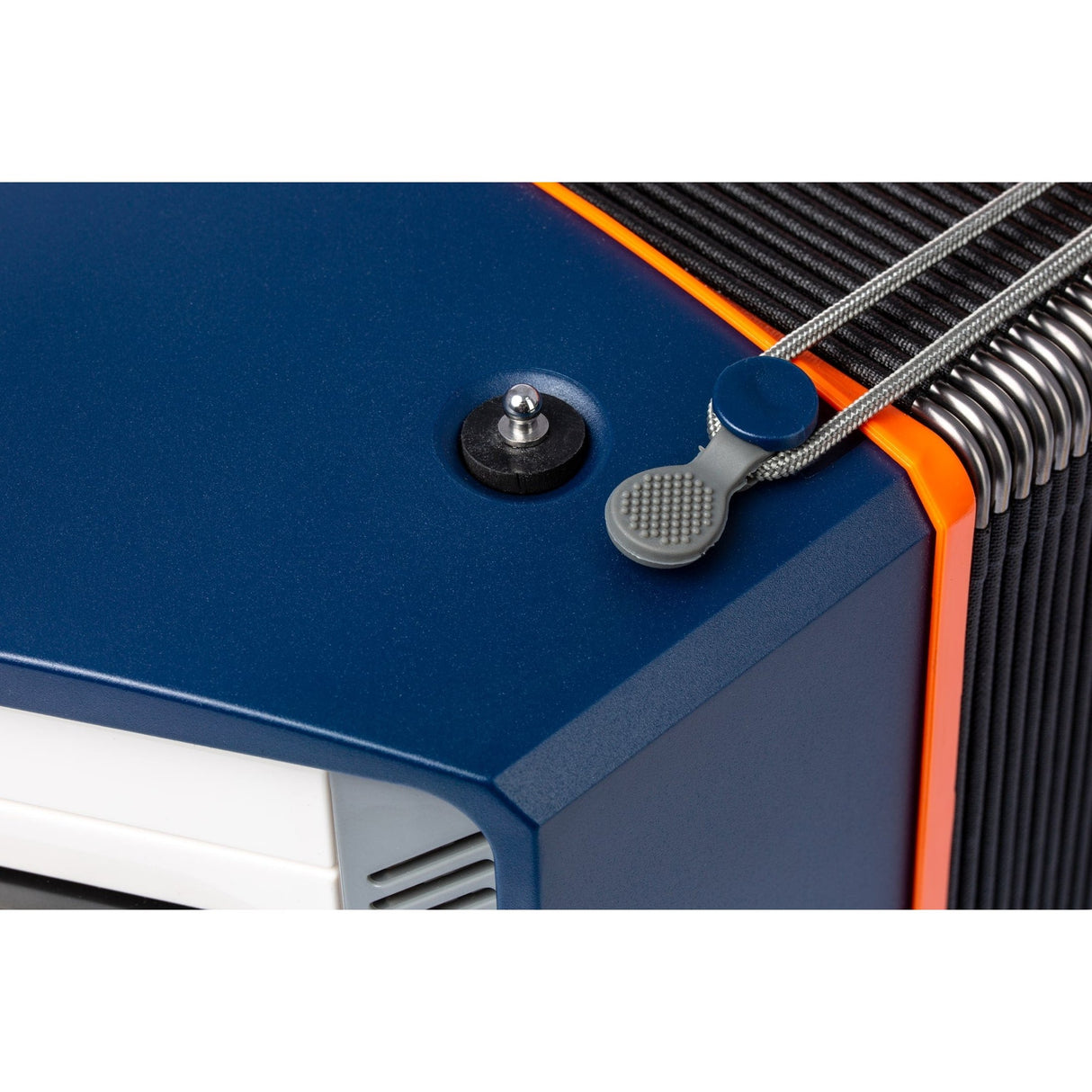 HOHNER A2901 XS Accordeon – 21 toetsen en 15 basssen, Blauw-Oranje, met gigbag en draagband voor kinderen