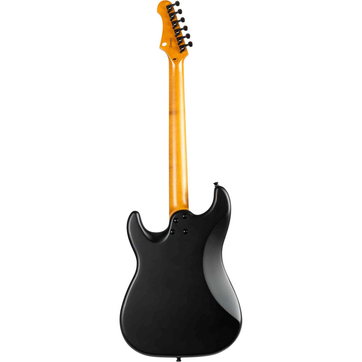 JET JS-400 MBK R S-style Elektrische Gitaar HH Tremolo Rosewood Toets Mat Zwart