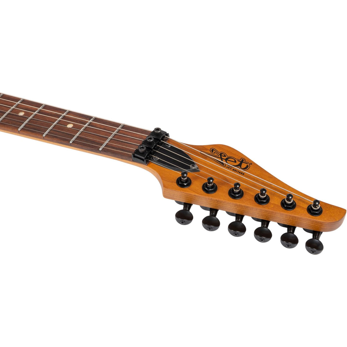 JET JS-800 BKW S-style Elektrische Gitaar HS Double Locking Tremolo Rosewood Toets Zwart