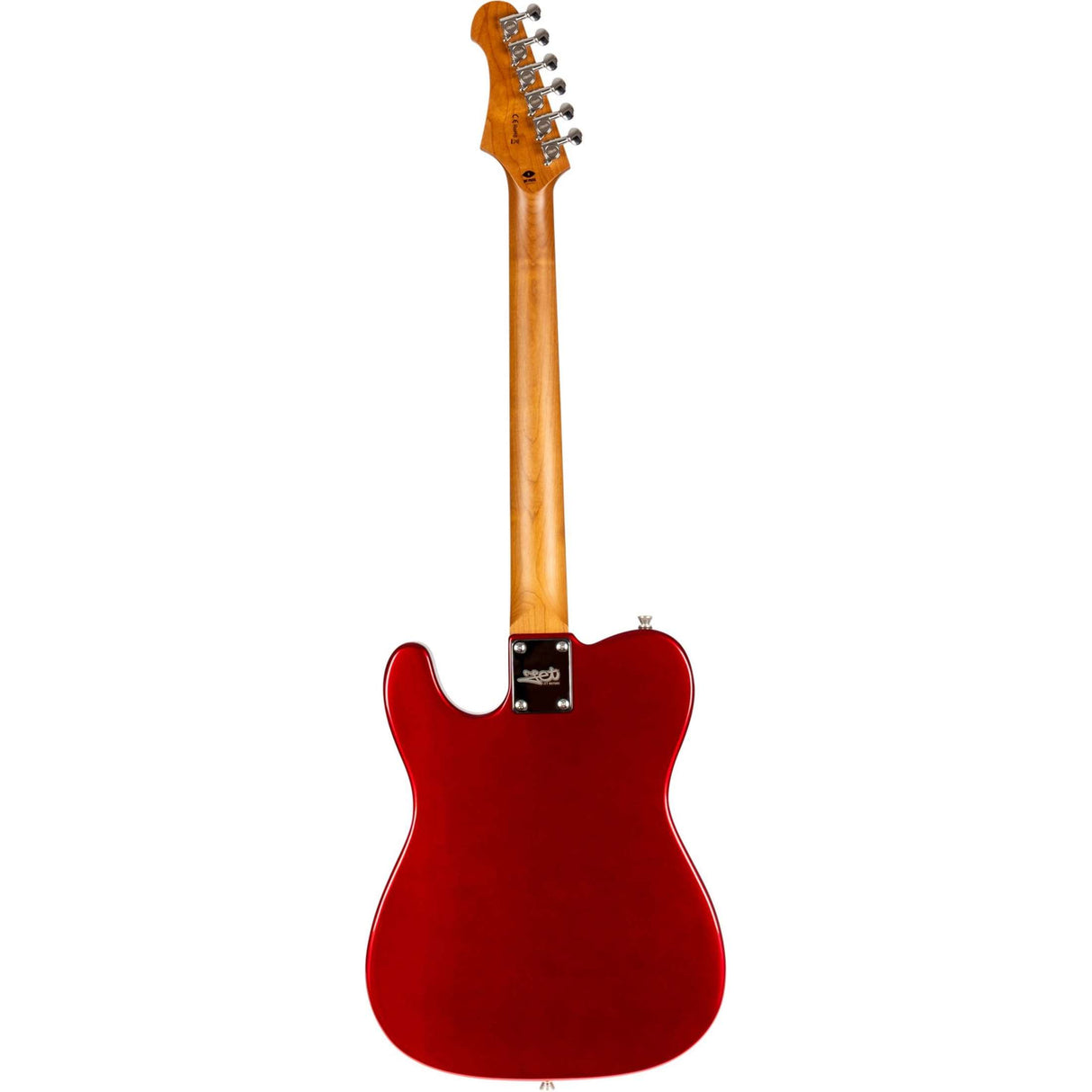 JET JT-300 CAR P90 T-style Elektrische Gitaar P90 + Single Coil Vaste Brug Roasted Maple Toets Candy Apple Red