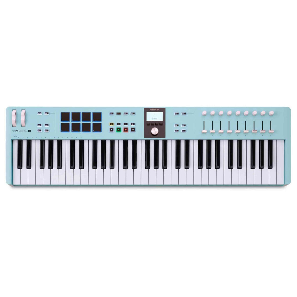 Arturia KeyLab Essential mk3 61 Aquamarine MIDI-Controller mit 61 Tasten, Pads und DAW-Integration